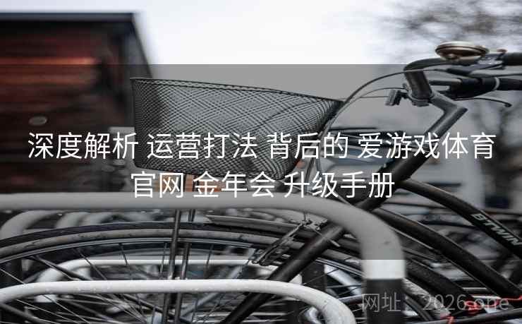 深度解析 运营打法 背后的 爱游戏体育官网 金年会 升级手册