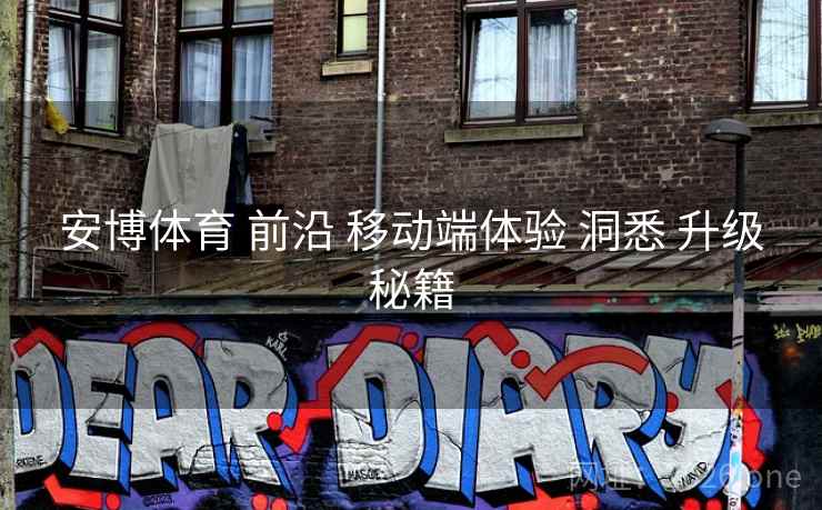 安博体育 前沿 移动端体验 洞悉 升级秘籍