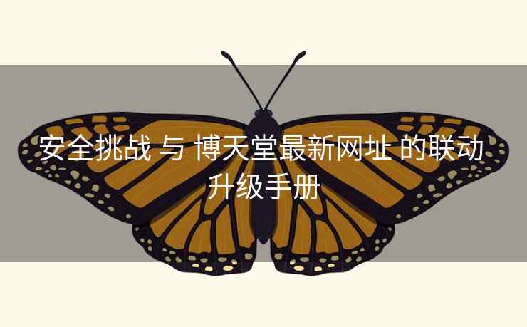 安全挑战 与 博天堂最新网址 的联动 升级手册