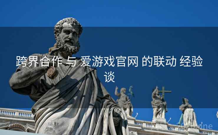 跨界合作 与 爱游戏官网 的联动 经验谈