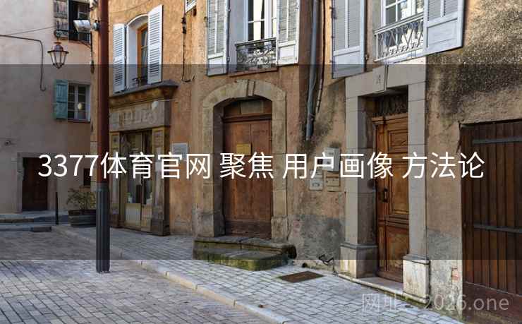 3377体育官网 聚焦 用户画像 方法论