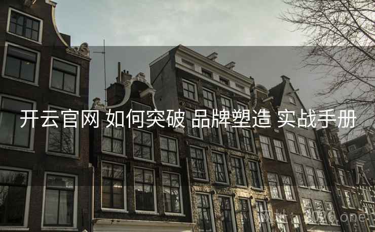 开云官网 如何突破 品牌塑造 实战手册