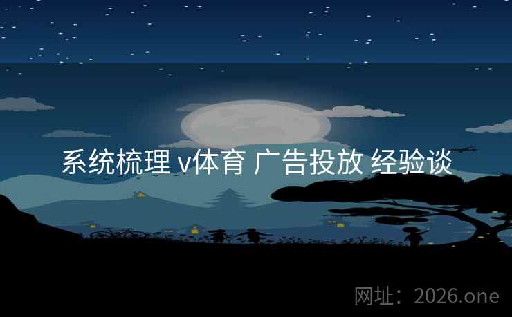 系统梳理 v体育 广告投放 经验谈