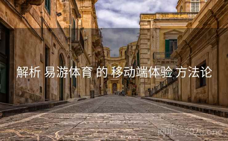 解析 易游体育 的 移动端体验 方法论